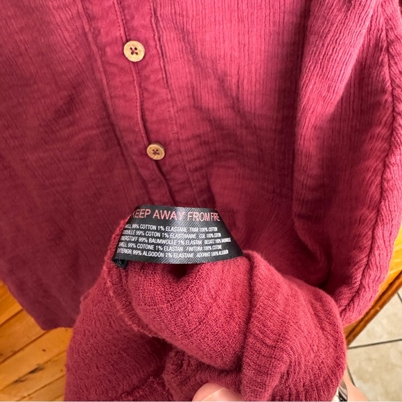 Free People Red Textured Dress Size Medium - Picture 4 of 5